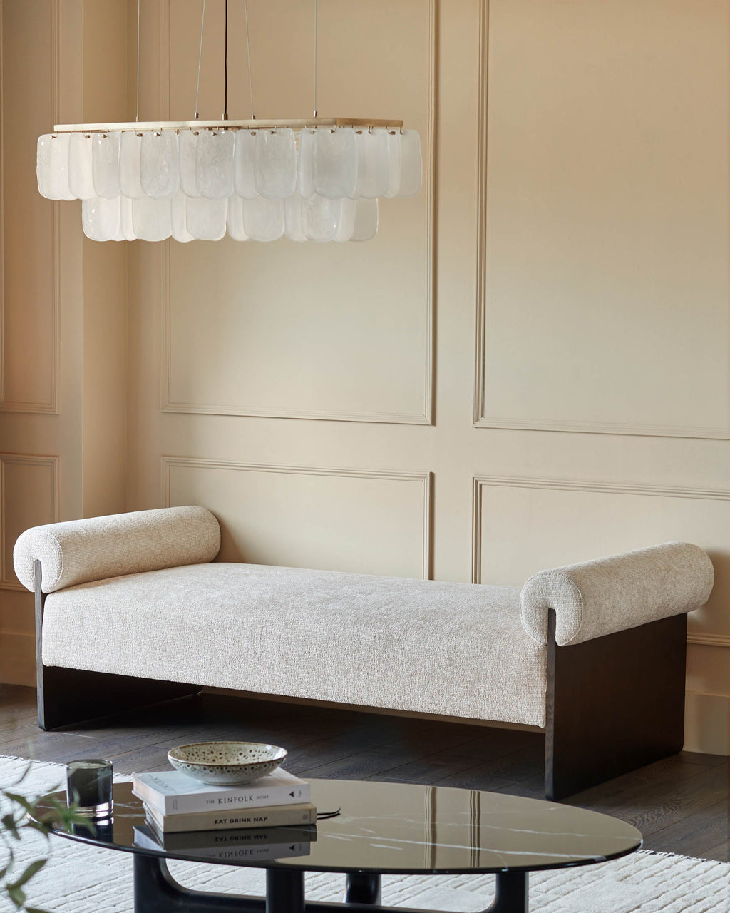 Maeve natural fabric day bed bench — image 1