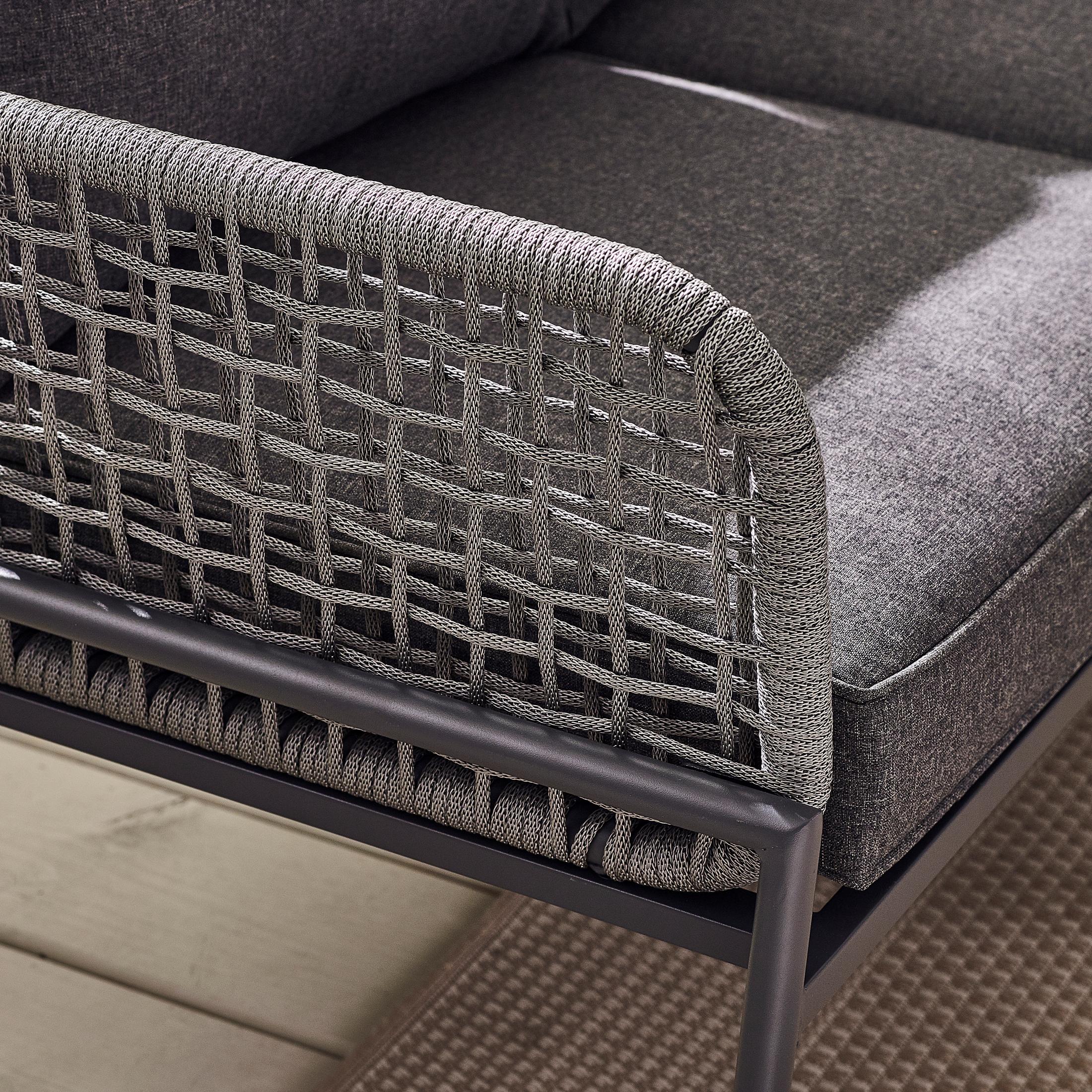 Maldives Grey Rattan & Grey 5 Seat Garden Sofa Set — image 4
