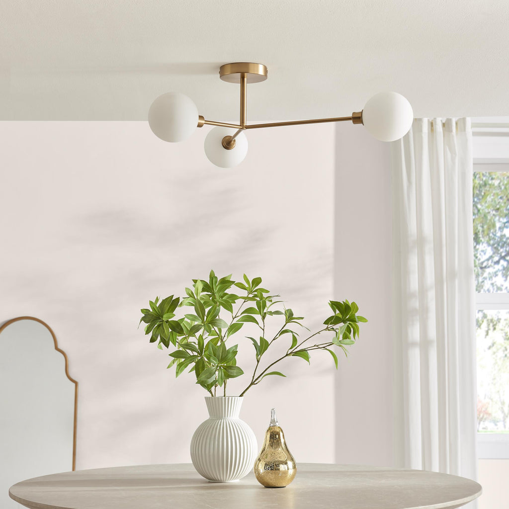 Martha 3 Frosted Glass Globes Ceiling Light — image 2