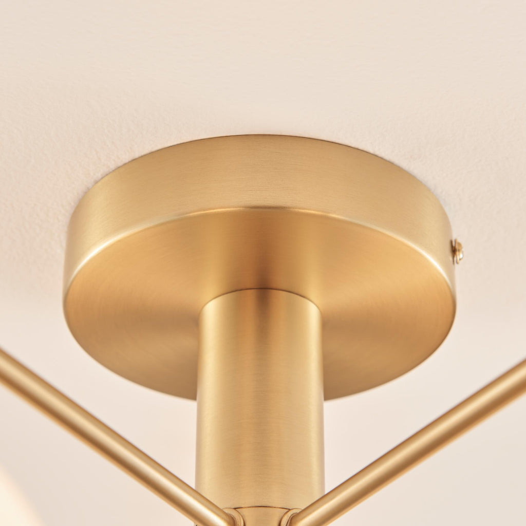 Martha 3 Frosted Glass Globes Ceiling Light — image 5
