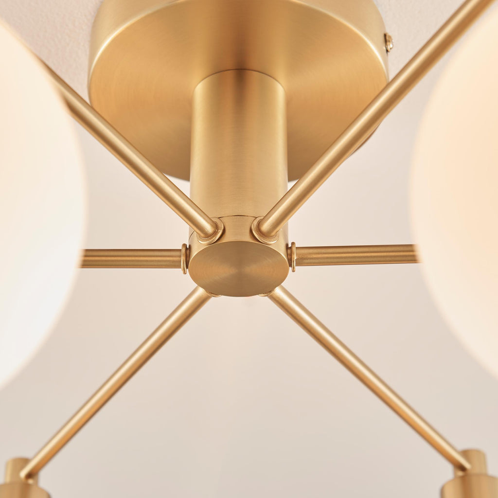Martha 6 Frosted Glass Globes Ceiling Light — image 6