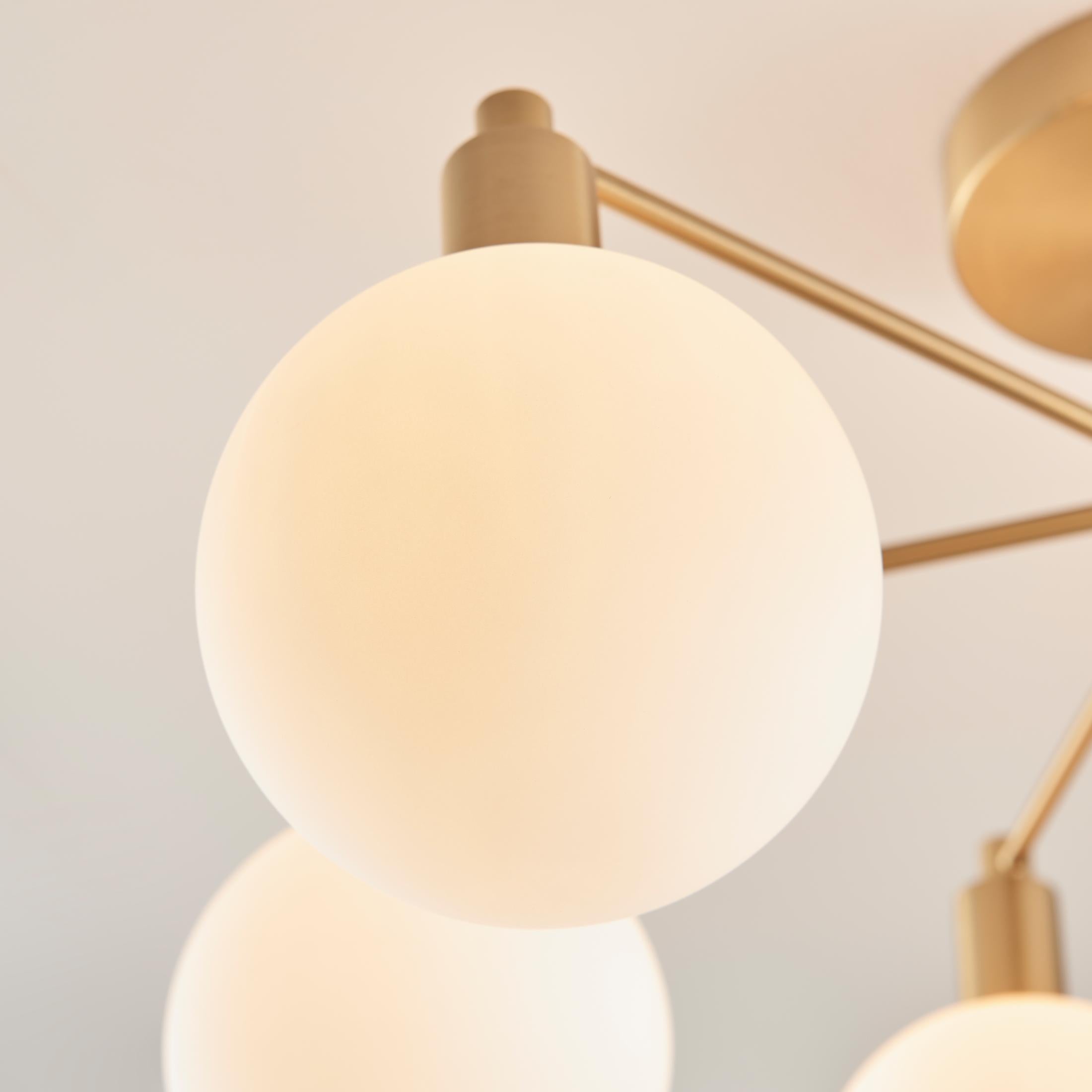 Martha 6 Frosted Glass Globes Ceiling Light — image 7