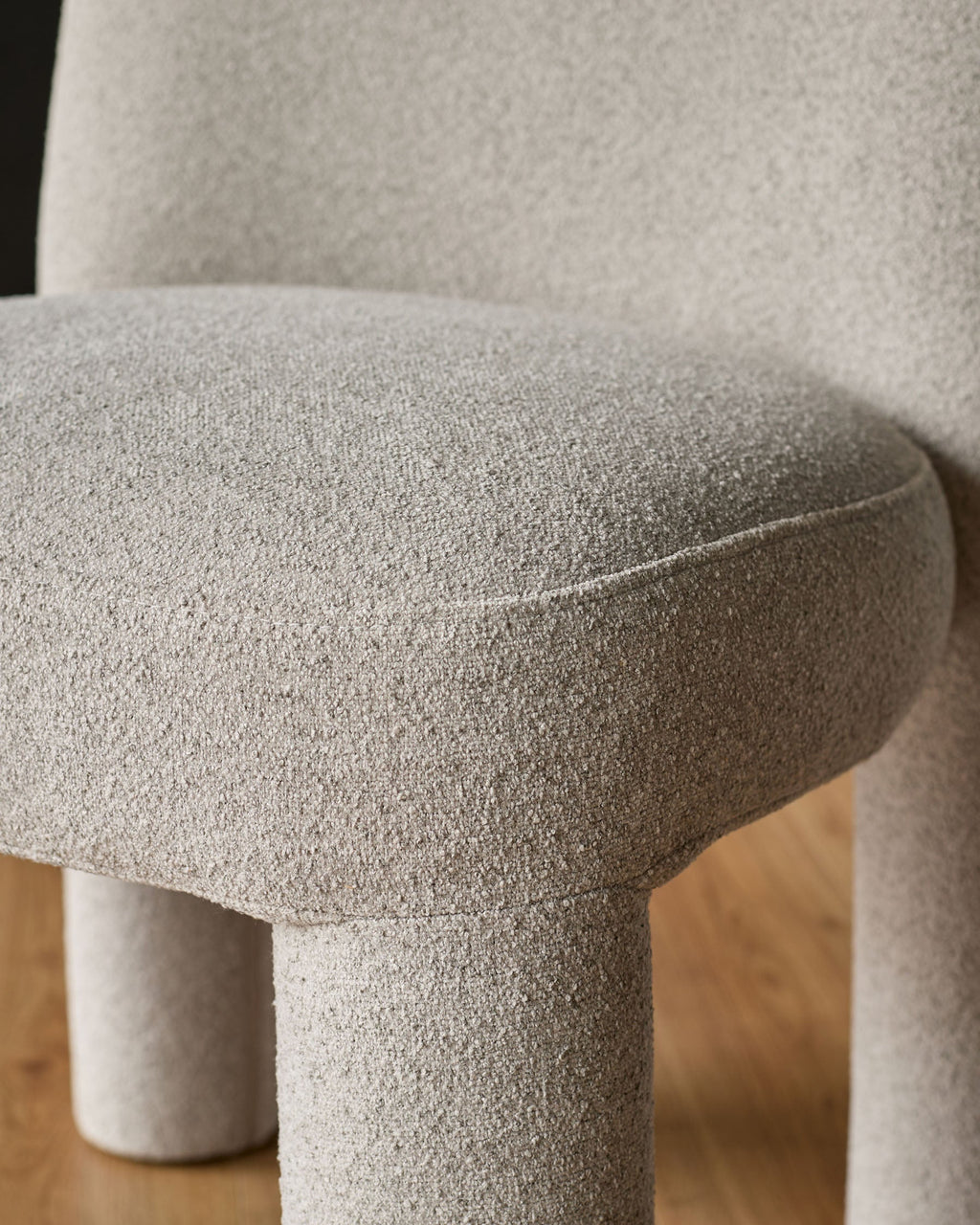 Mason light grey boucle dining chair — image 9