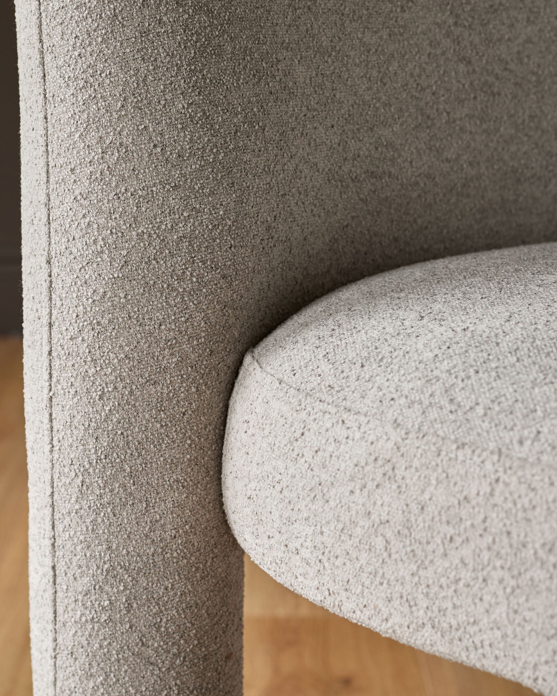 Mason light grey boucle dining chair — image 8