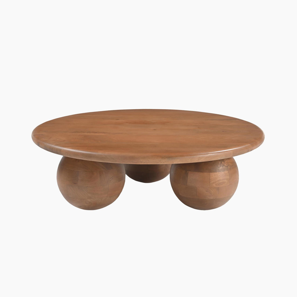 Olympus Mango Wood Walnut Finish Coffee Table — image 4