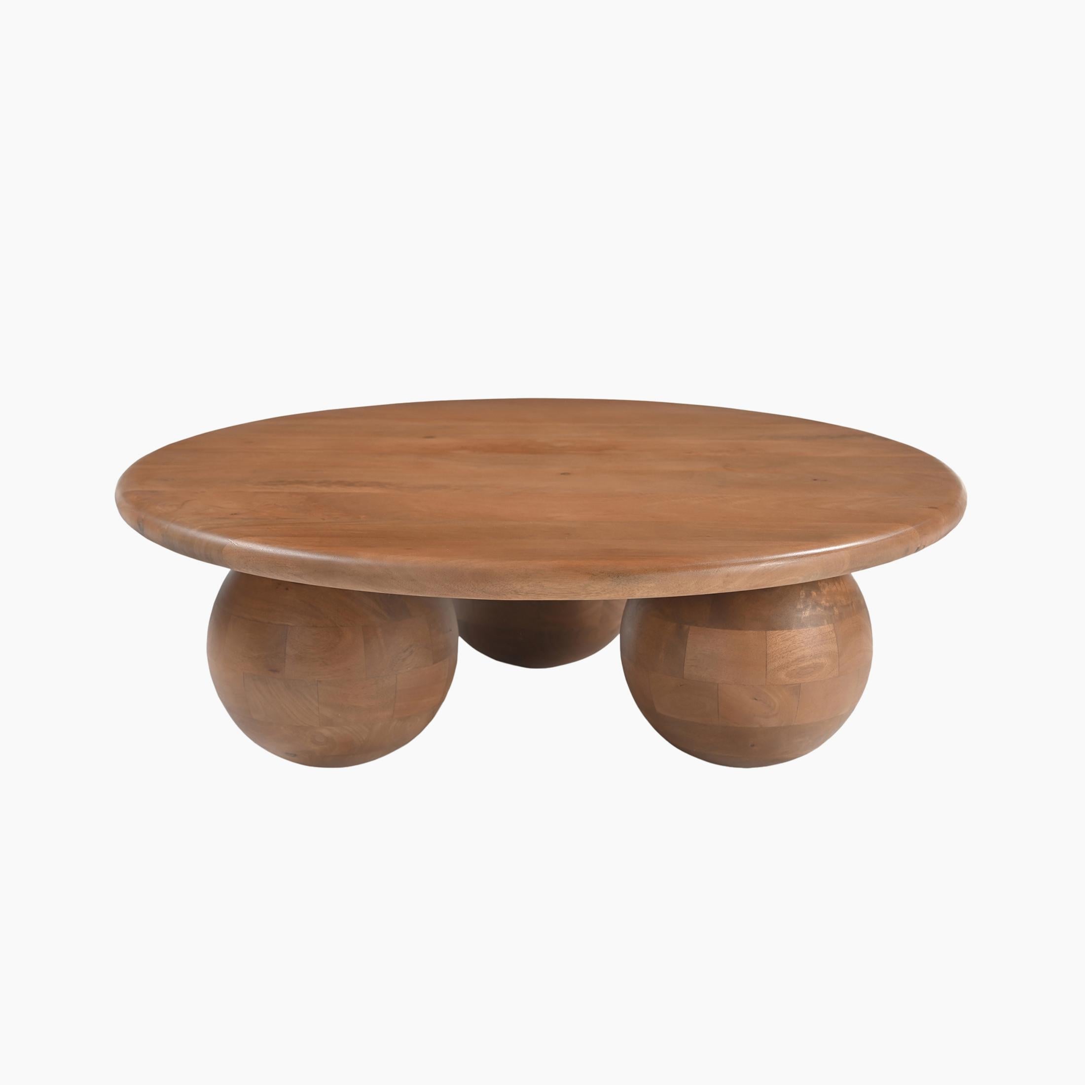 Olympus Mango Wood Walnut Finish Coffee Table — image 4