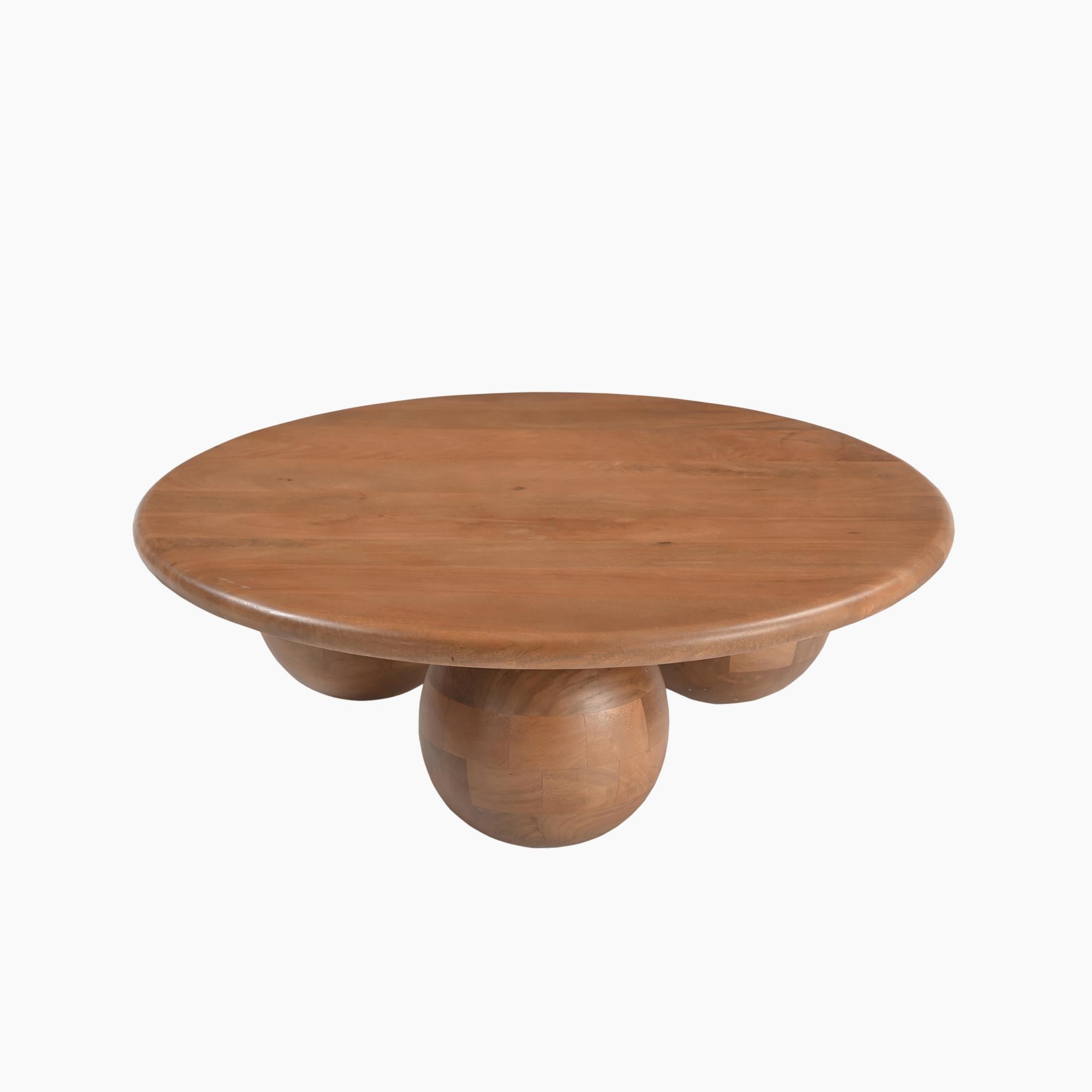 Olympus Mango Wood Walnut Finish Coffee Table — image 5