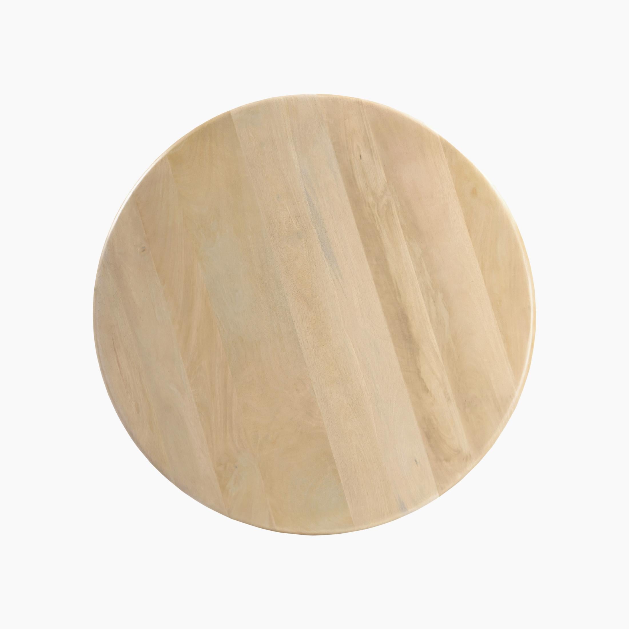 Olympus Round White Oak Wood Sphere Leg Coffee Table — image 4