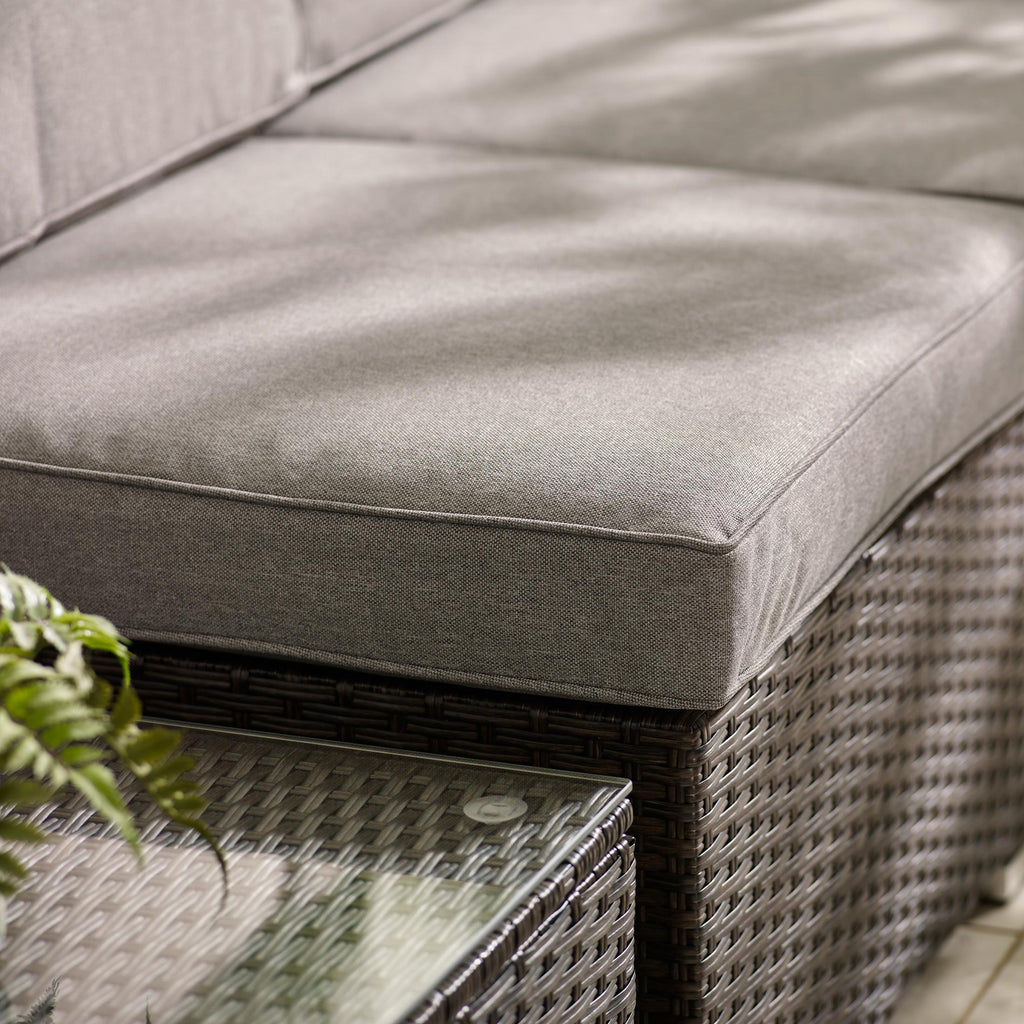 Orlando Brown Rattan & Brown 6 Seat Modular Garden Sofa — image 7