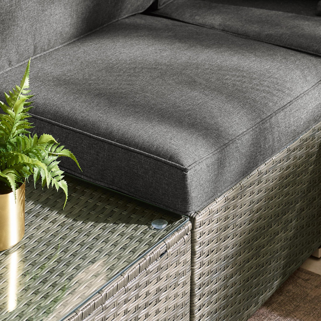 Orlando Grey Rattan & Grey 6 Seat Modular Garden Sofa — image 6