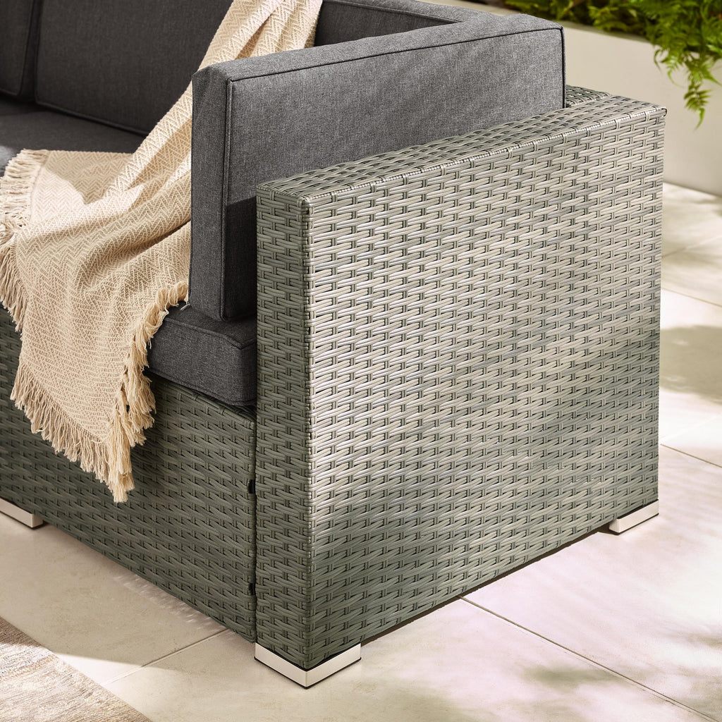 Orlando Grey Rattan & Grey 6 Seat Modular Garden Sofa — image 7