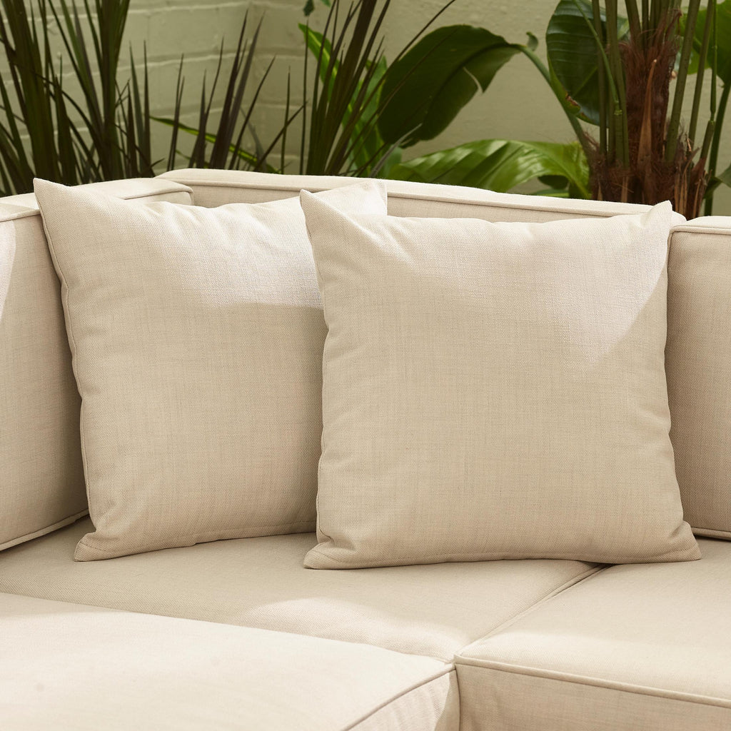 Orlando Beige Rattan & Cream 6 Seat Modular Garden Sofa — image 6