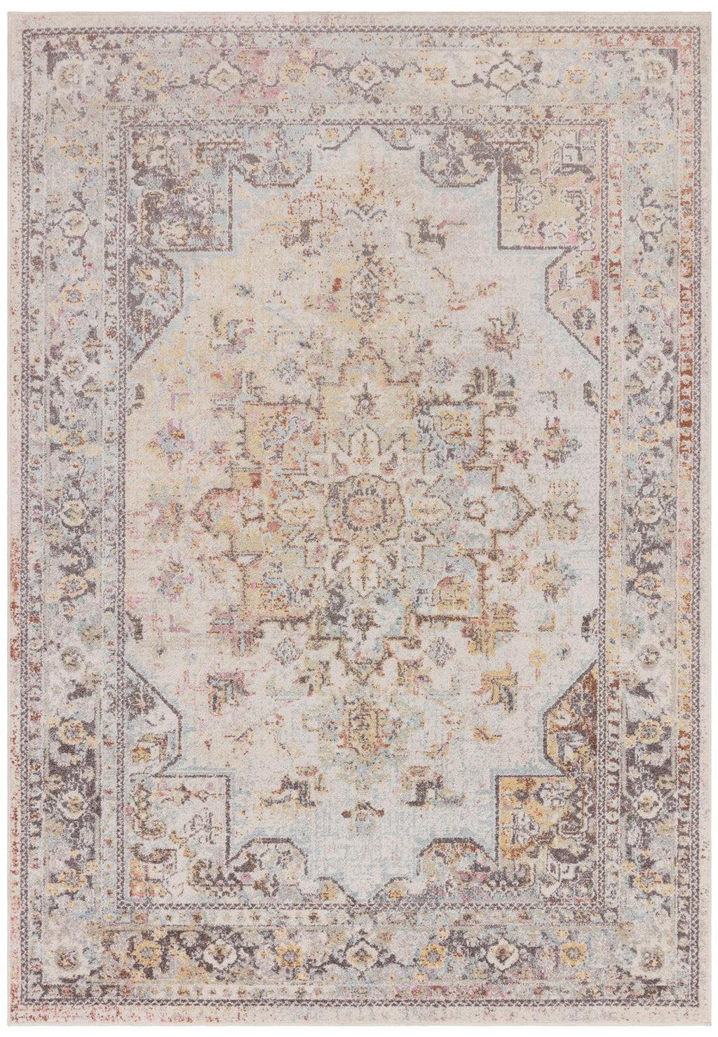 Parisa Cream Vintage Persian Inspired Medallion Rug 160x230 — image 3