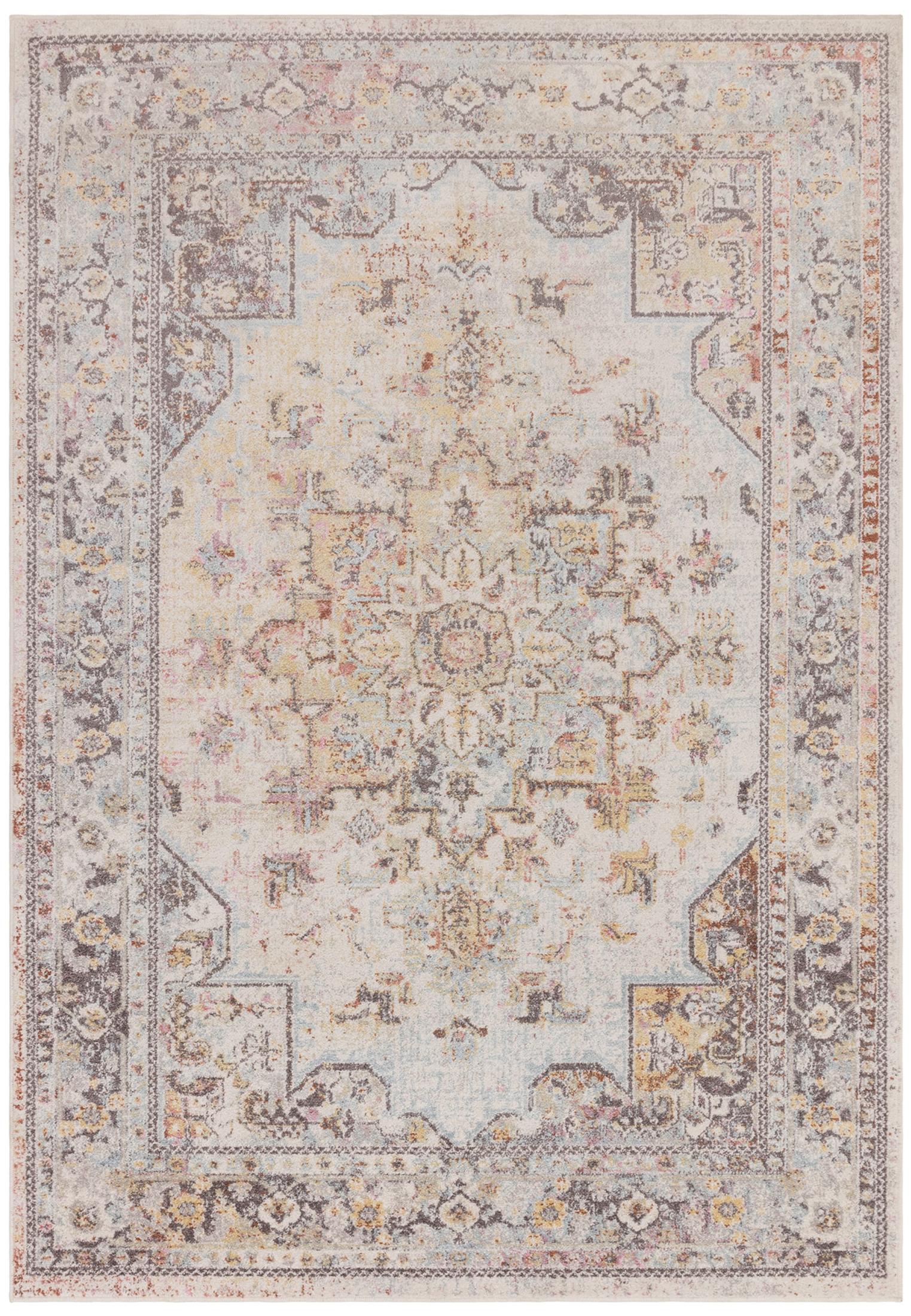 Parisa Cream Vintage Persian Inspired Medallion Rug 160x230 — image 3