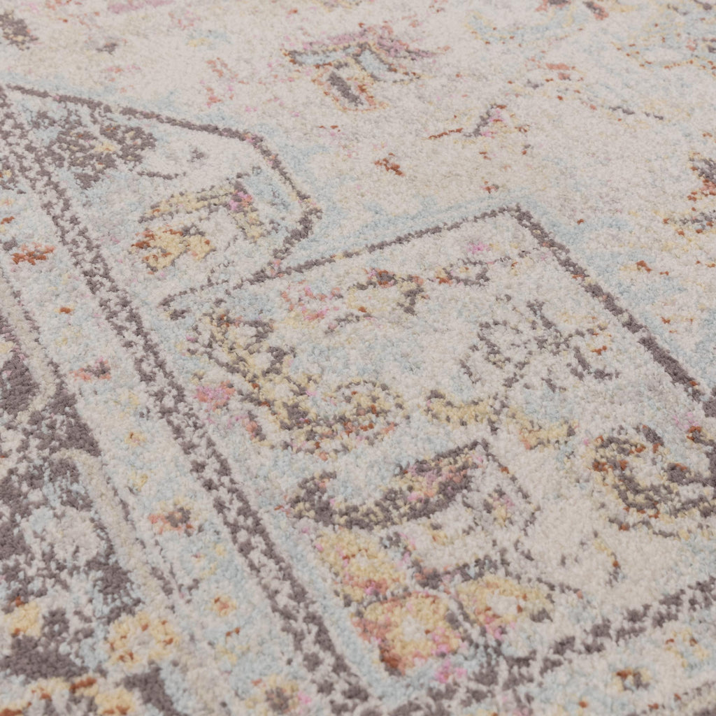 Parisa Cream Vintage Persian Inspired Medallion Rug 160x230 — image 6