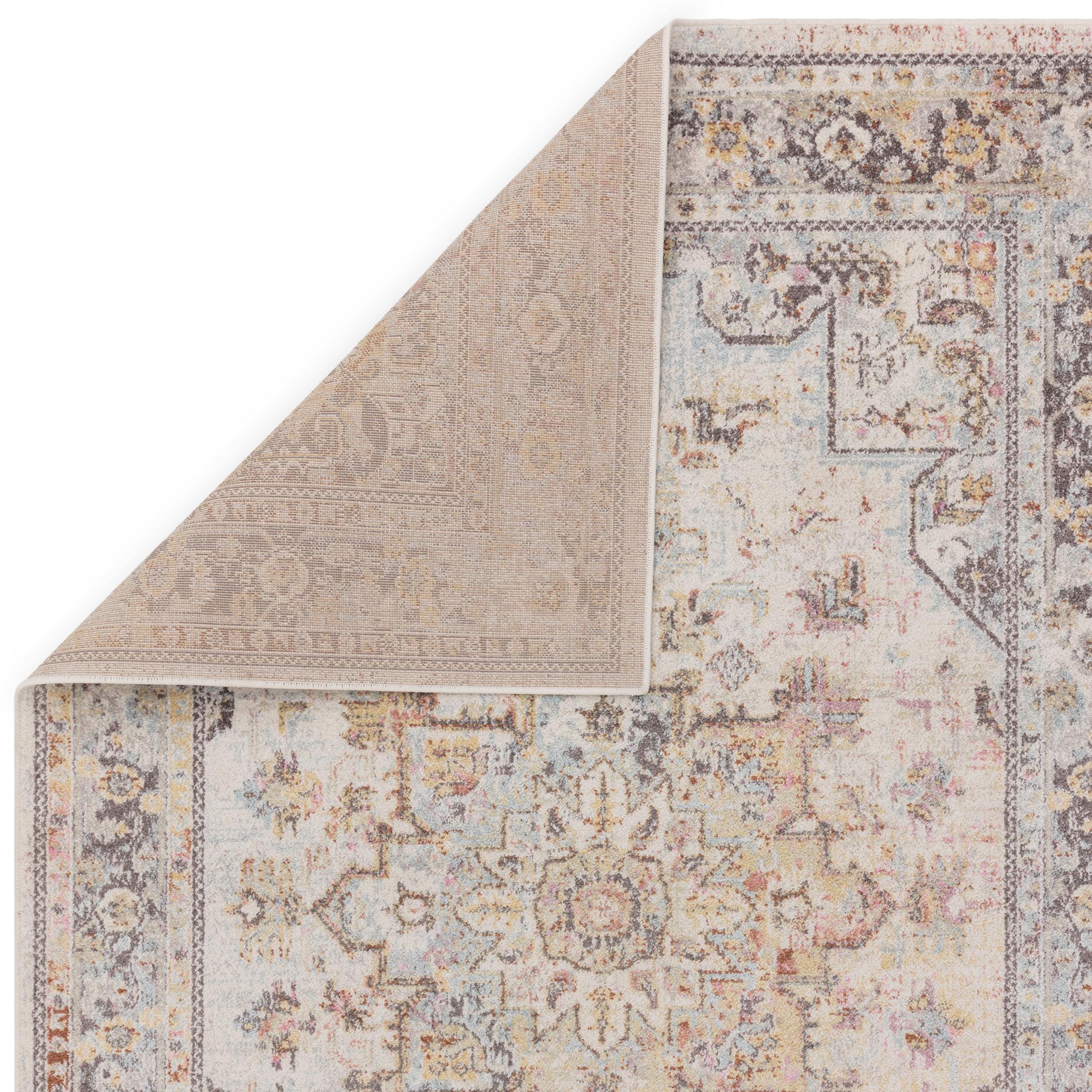 Parisa Cream Vintage Persian Inspired Medallion Rug 160x230 — image 8