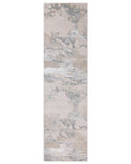 Perla soft silver textured runner rug — image 1