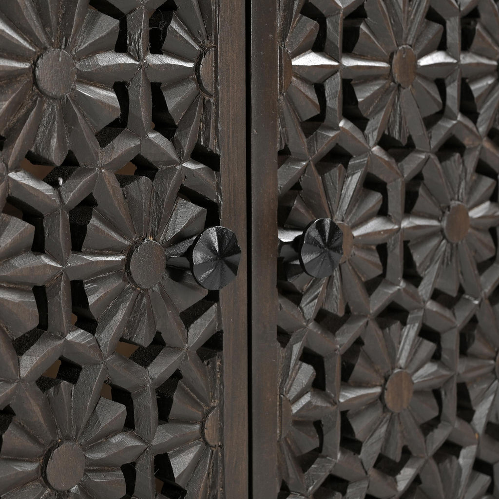 Rainier Square Walnut Wood 2 Door Decorative Sideboard — image 8