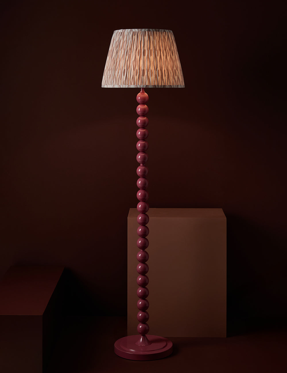 Raddle Lamp Base in Cherry Pink — image 2