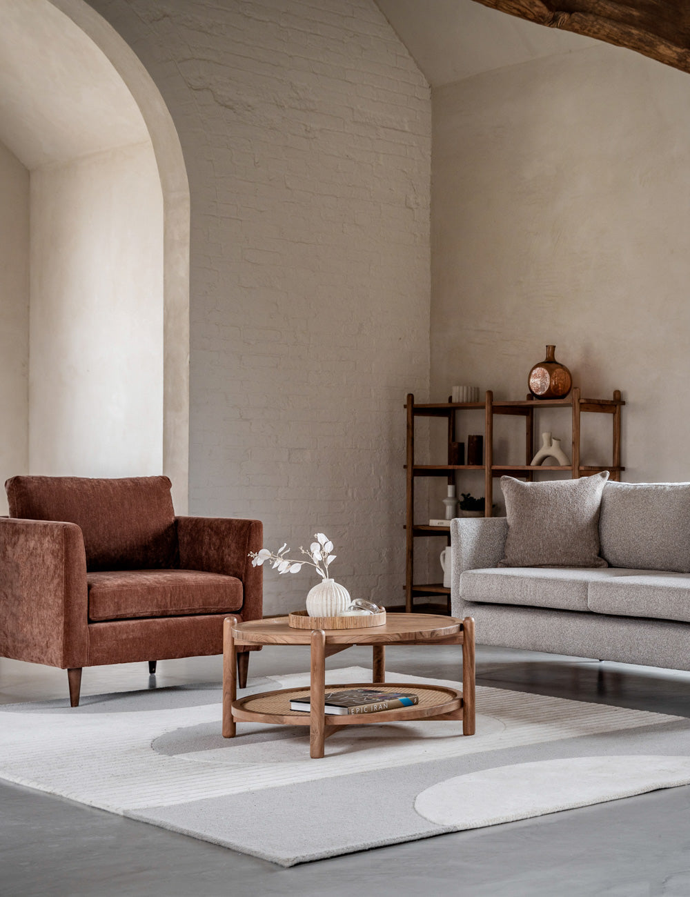 Jaxon Round Boho Coffee Table — image 2