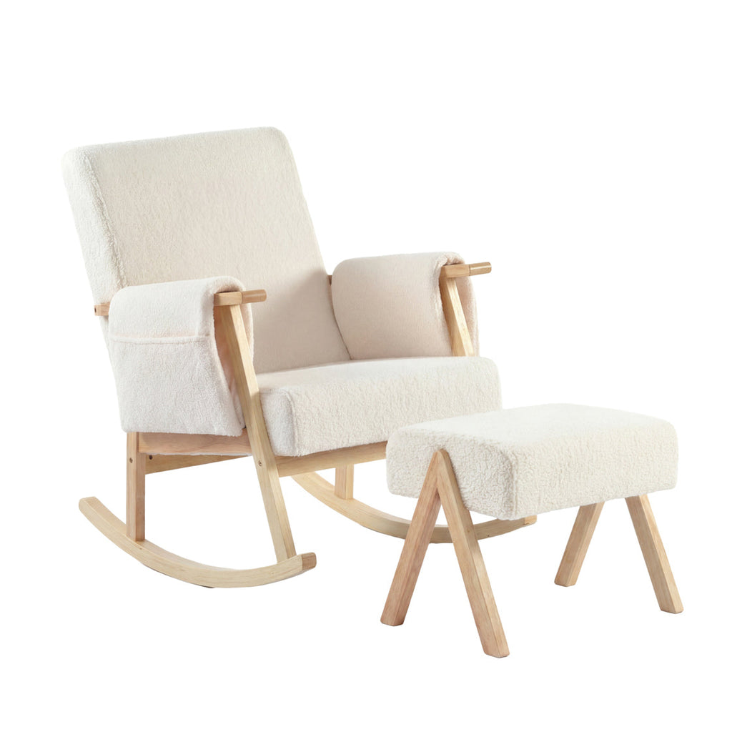 Dreamer Nursing Chair & Stool - Off White — image 1