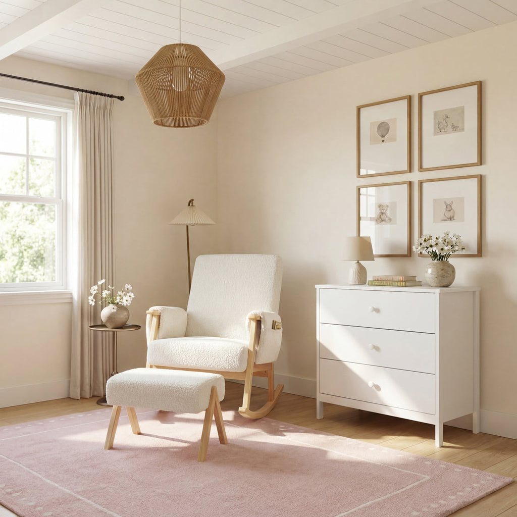 Dreamer Nursing Chair & Stool - Off White — image 2