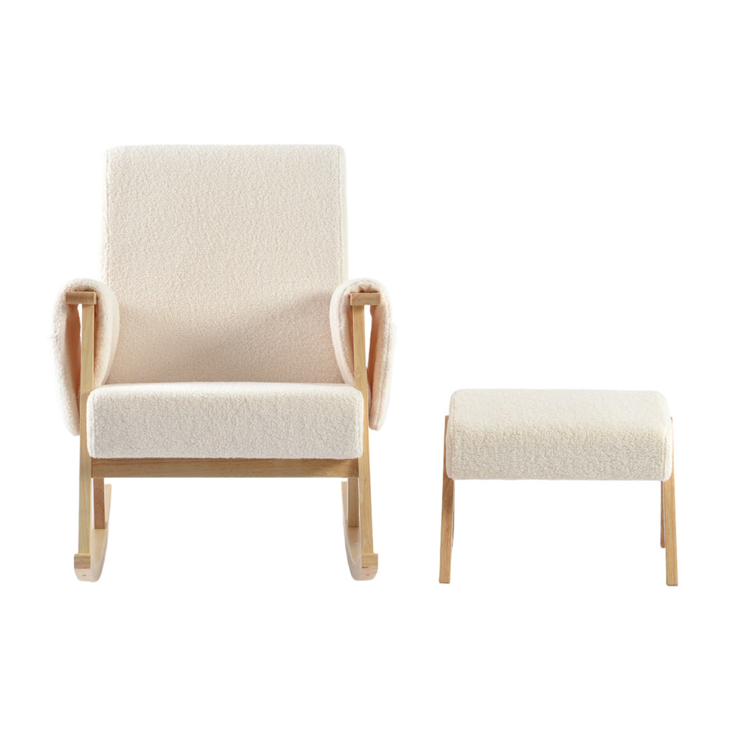 Dreamer Nursing Chair & Stool - Off White — image 3