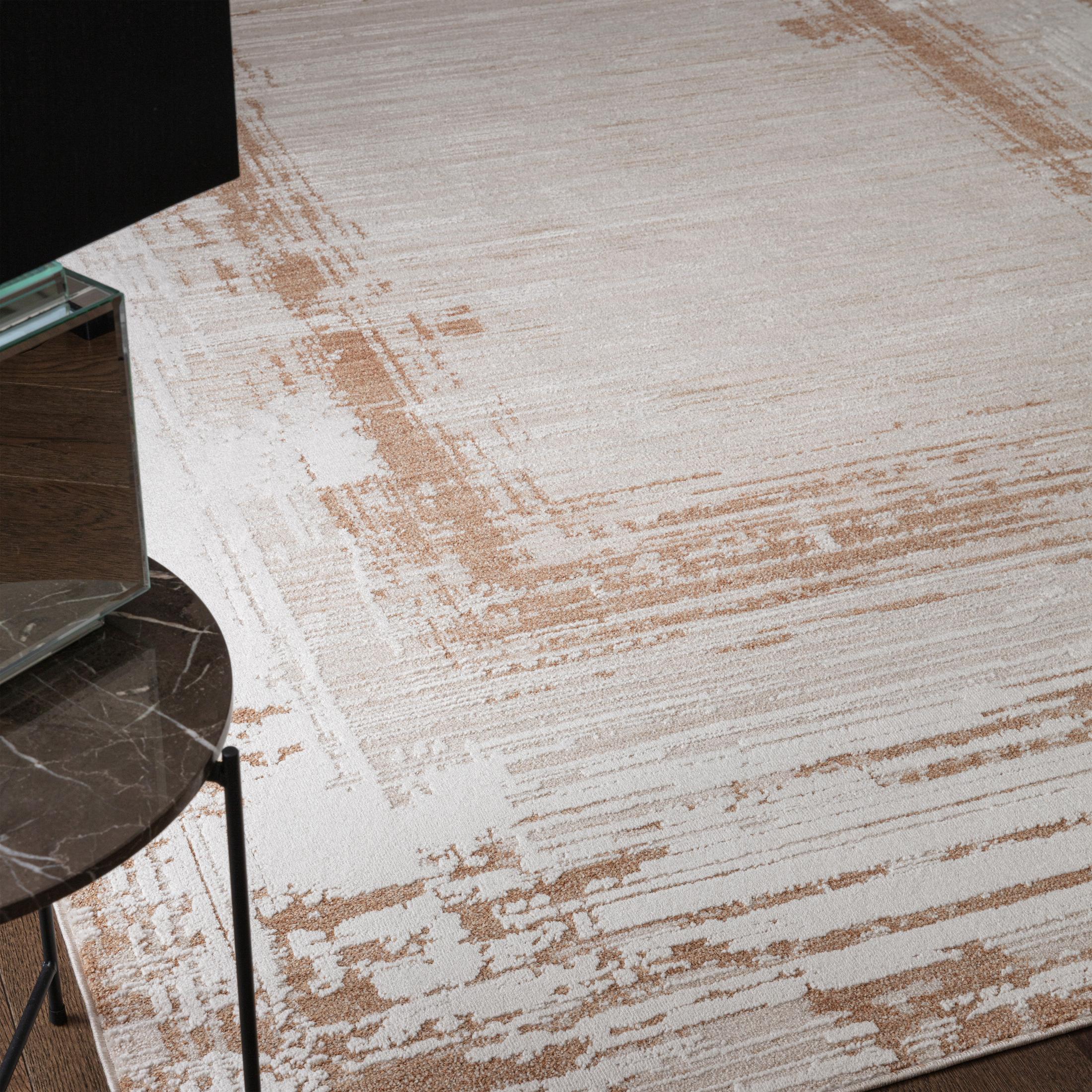 Strata Gold & Cream Sketched Border Rug 200x300 — image 2
