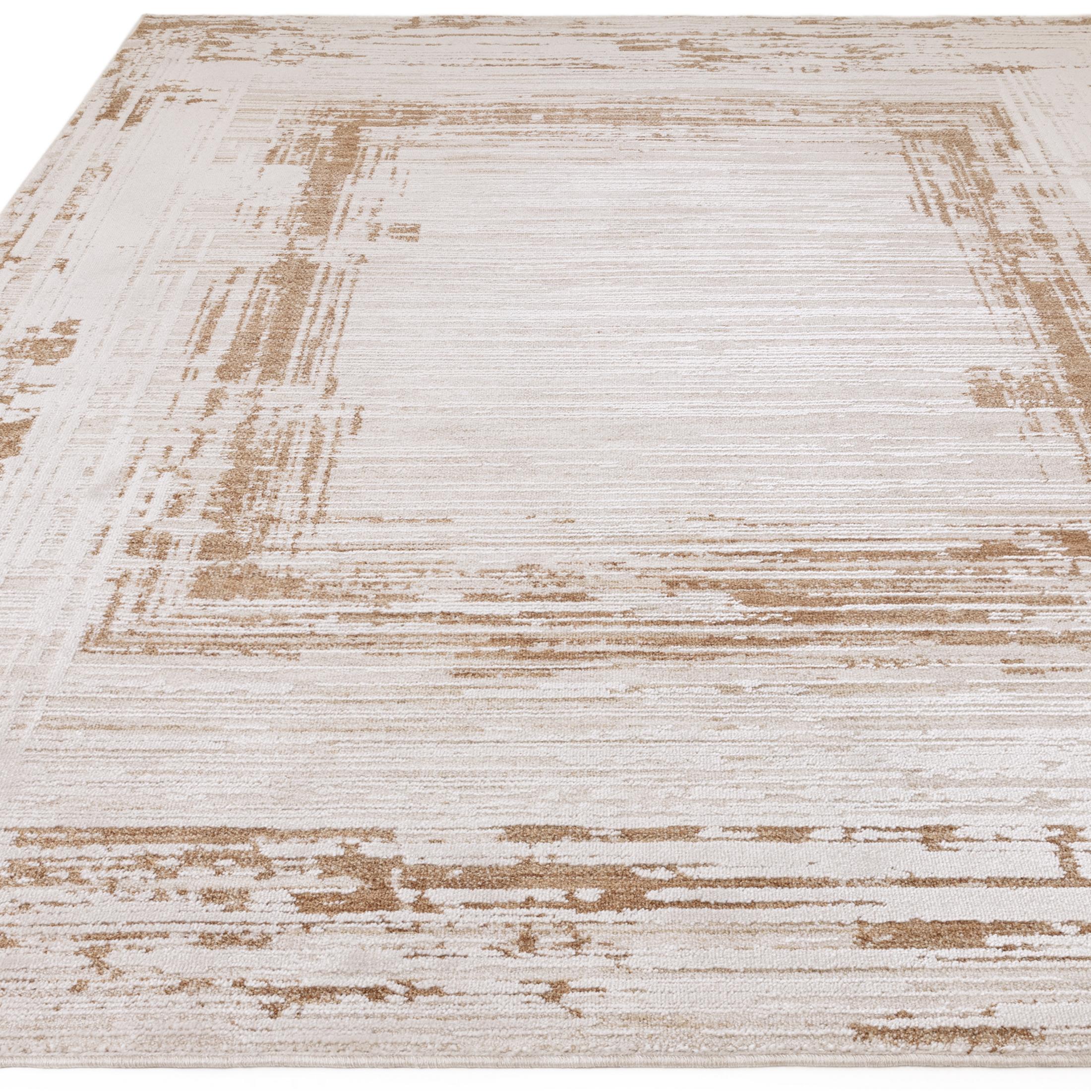 Strata Gold & Cream Sketched Border Rug 200x300 — image 4