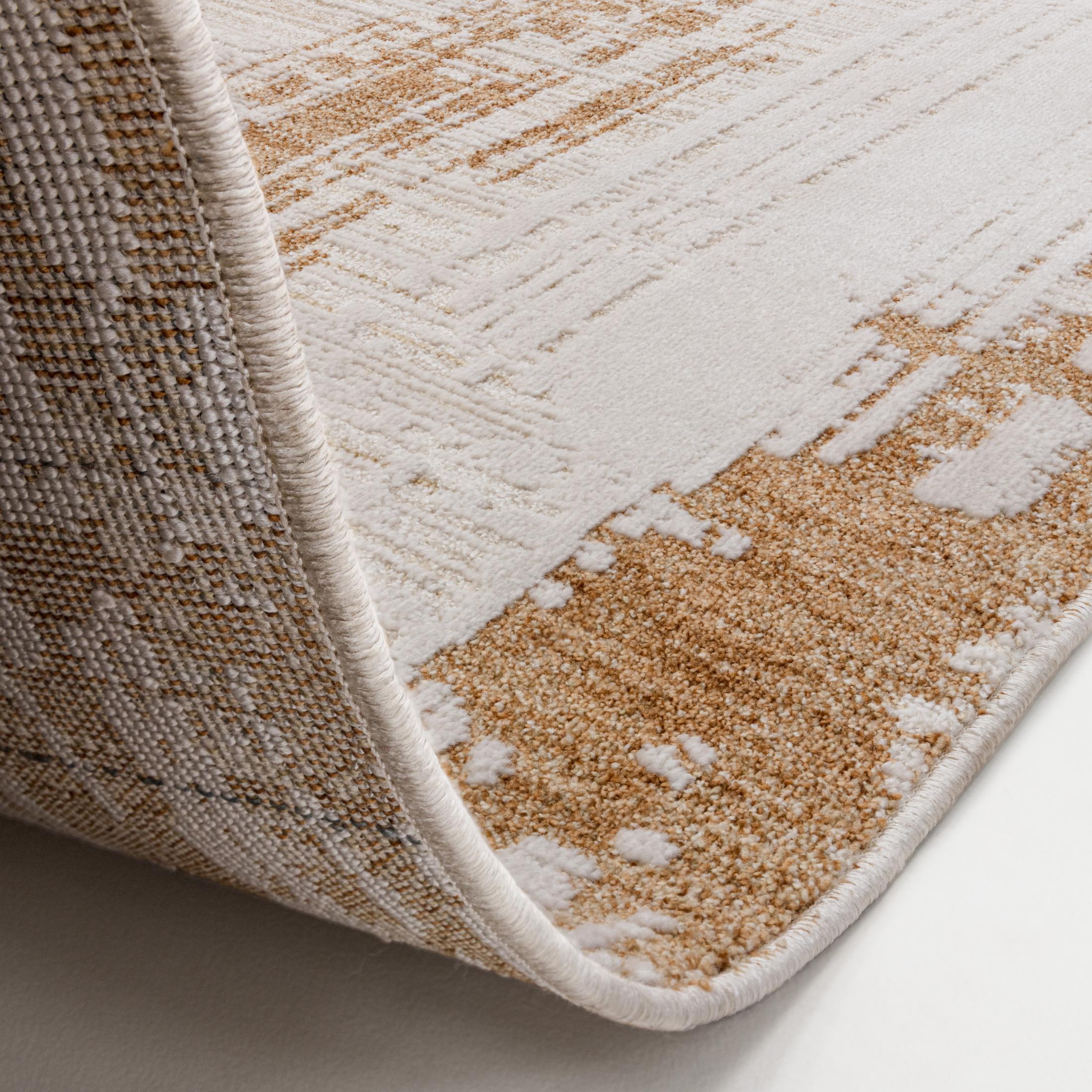 Strata Gold & Cream Sketched Border Rug 200x300 — image 7