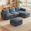 Large U-Shaped Sectional Sofa with Storage