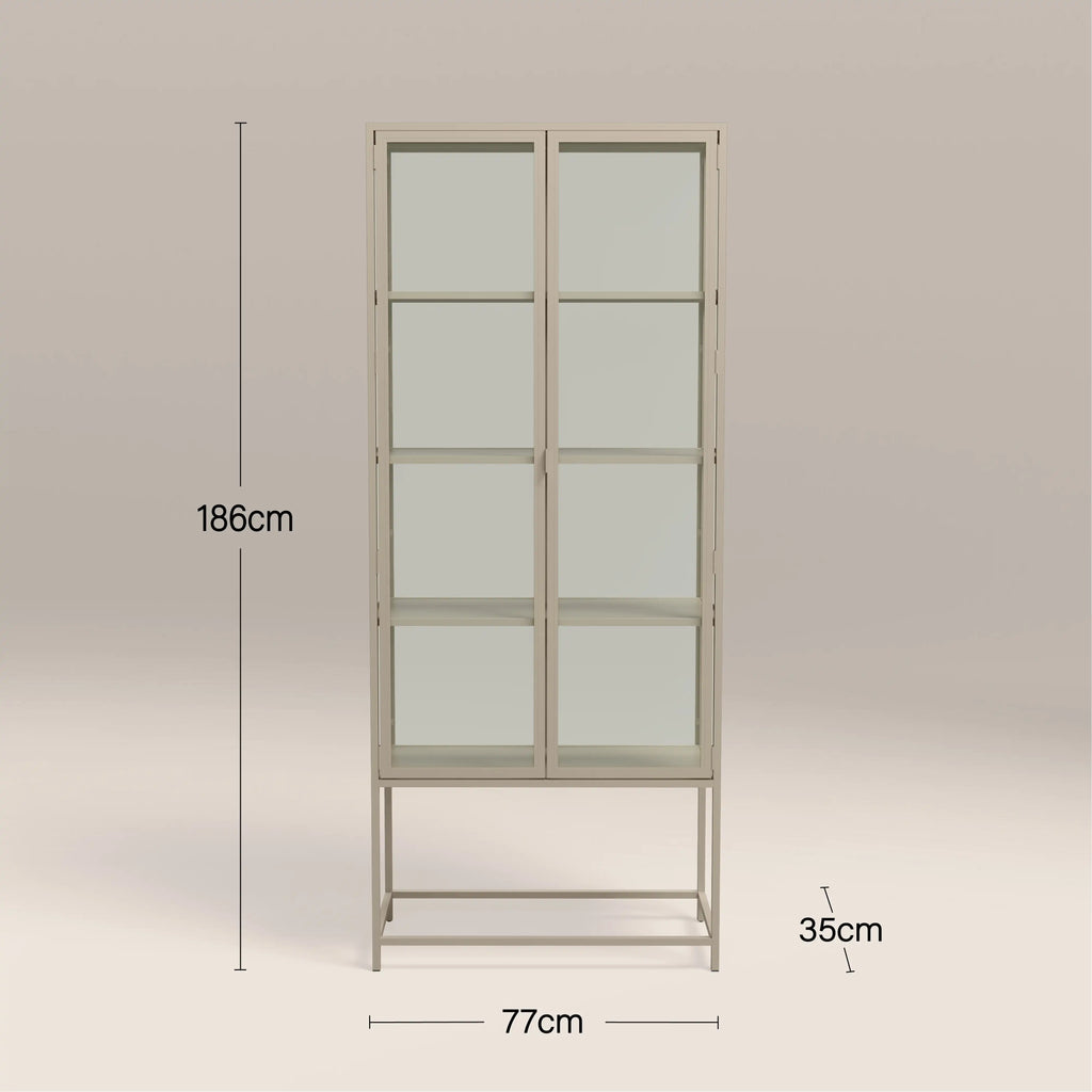 Seaford Display Cabinet - Taupe — image 6