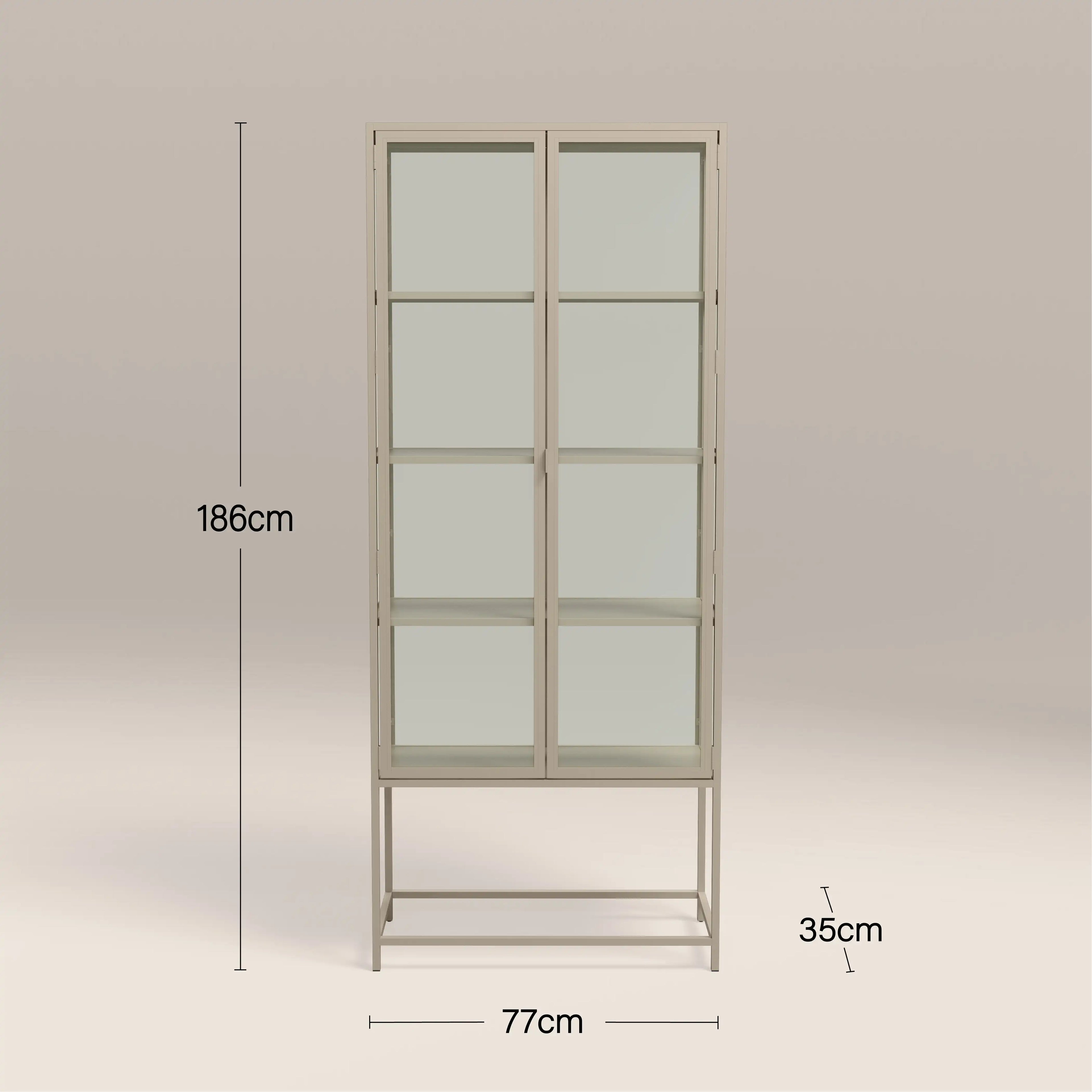 Seaford Display Cabinet - Taupe — image 6