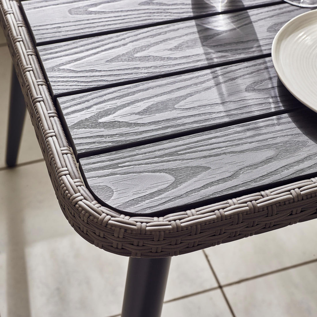 Seychelles Grey Rattan 9 Seat Corner Sofa Garden Dining Set — image 5