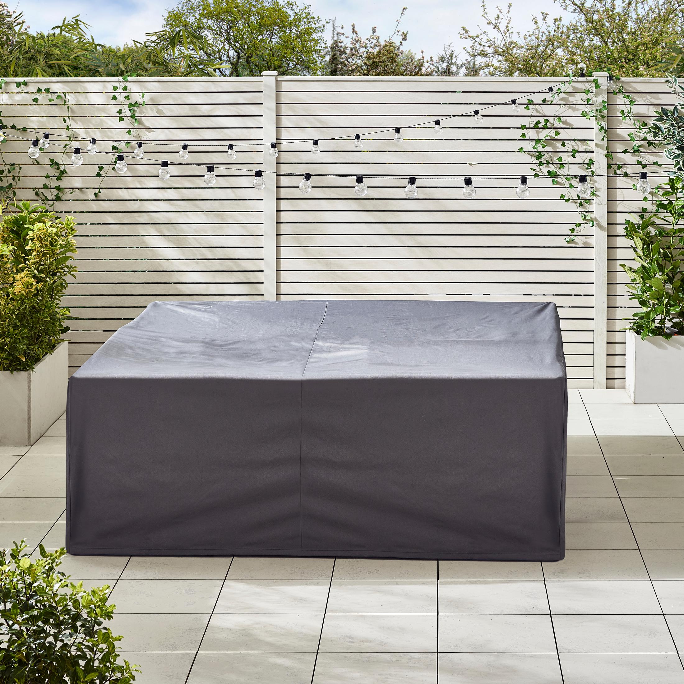 Seychelles Grey Rattan 9 Seat Corner Sofa Garden Dining Set — image 7