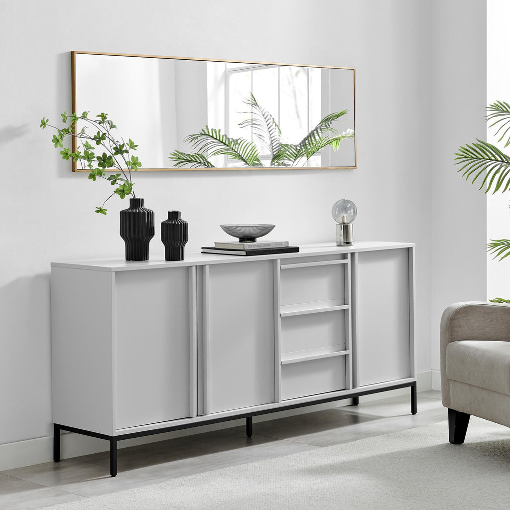 Svit Off White 3 Door and 3 Drawer Large Sideboard — image 1