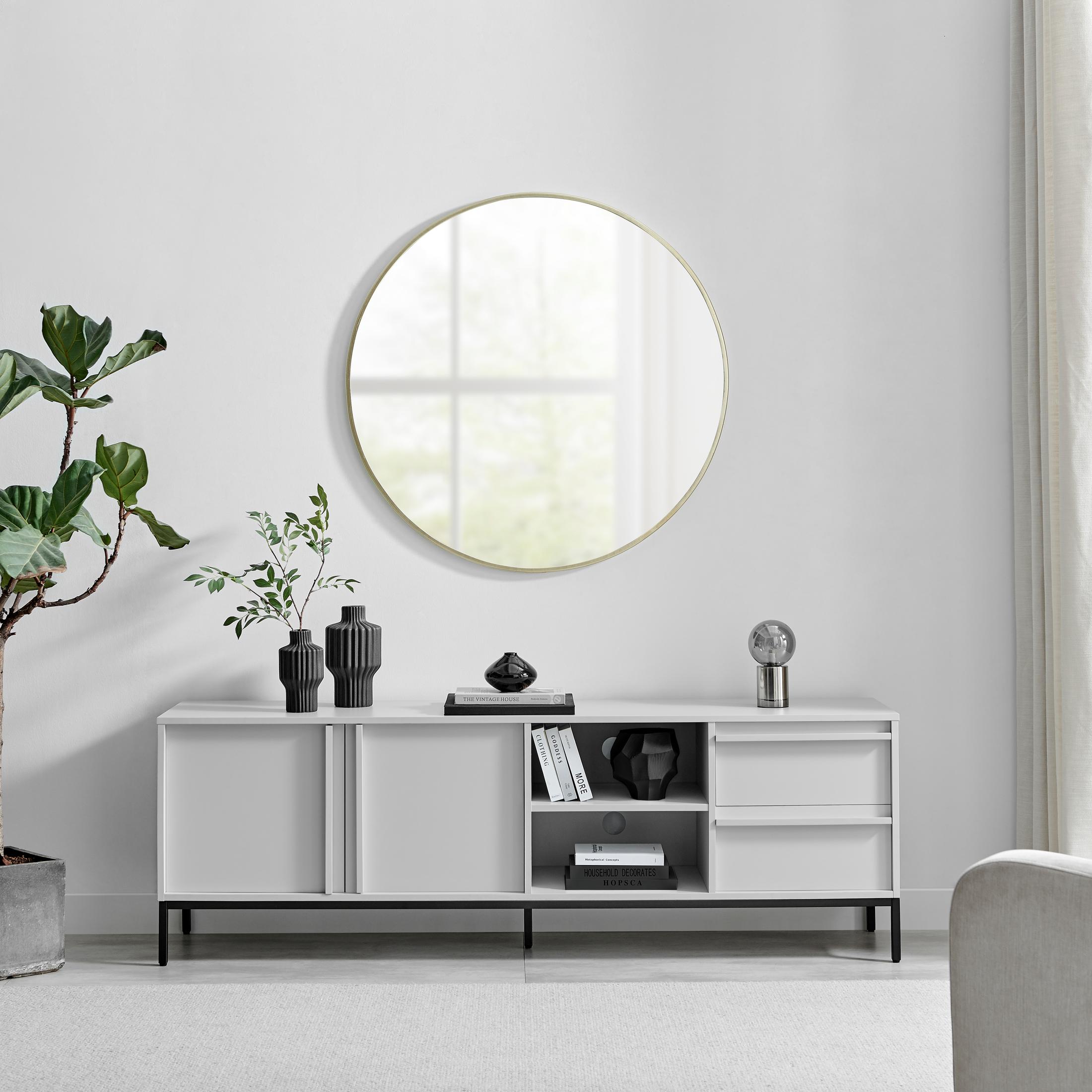 Svit Off White 2 Door and 2 Drawer Storage TV Stand — image 2