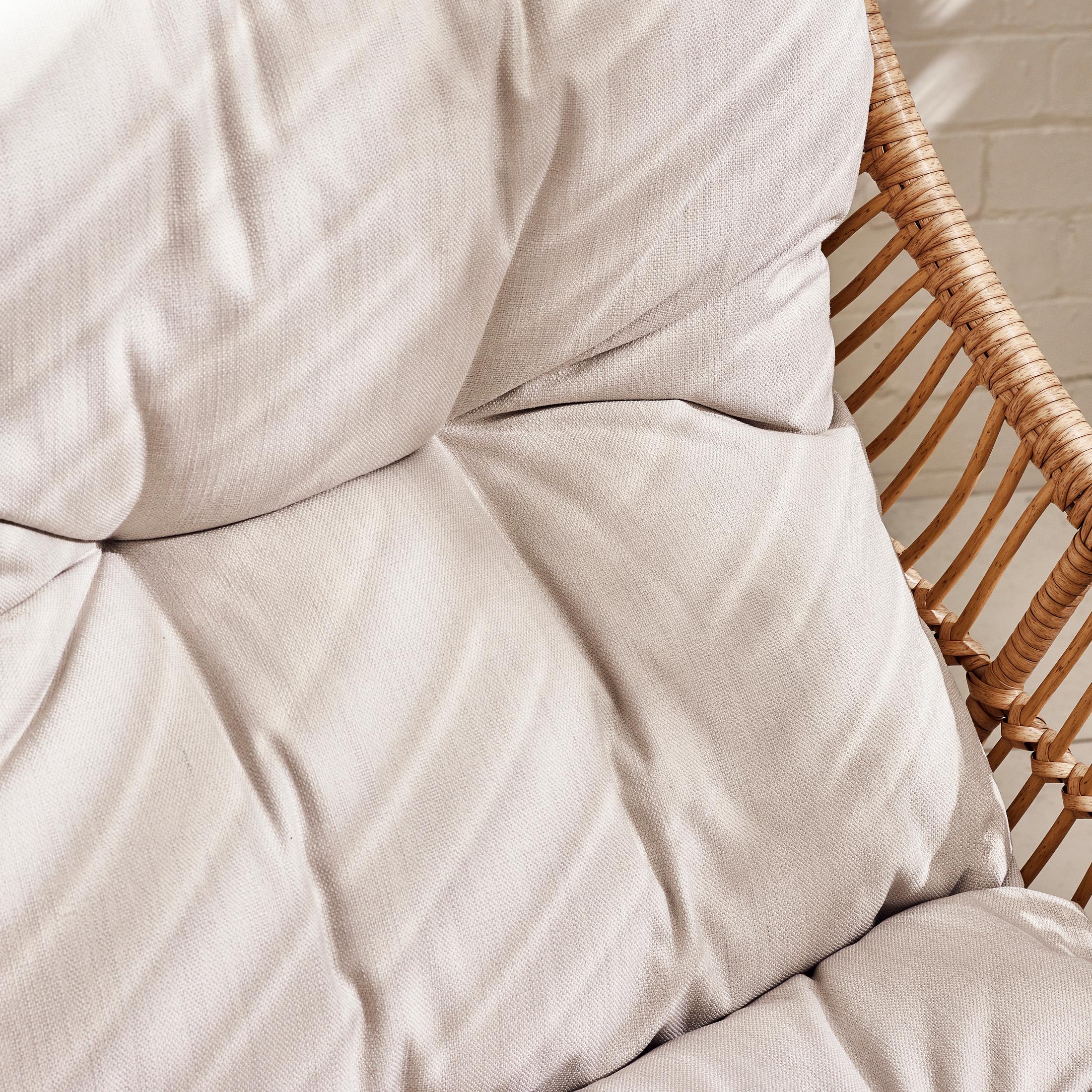 Tahiti Beige Rattan Garden Chair with Footstool — image 10