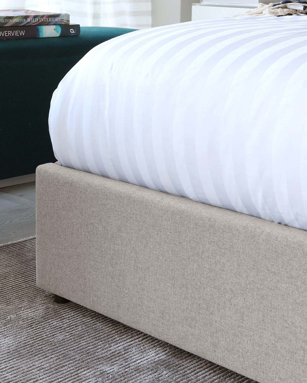 Turin Grey Fabric King Size Bed with Storage — image 8