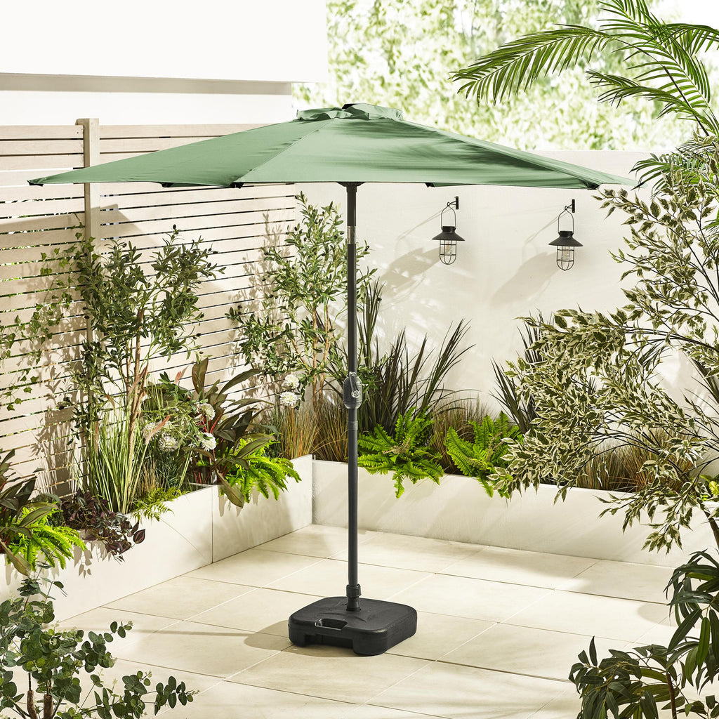 Vertical Green Garden Parasol & Base Set — image 1