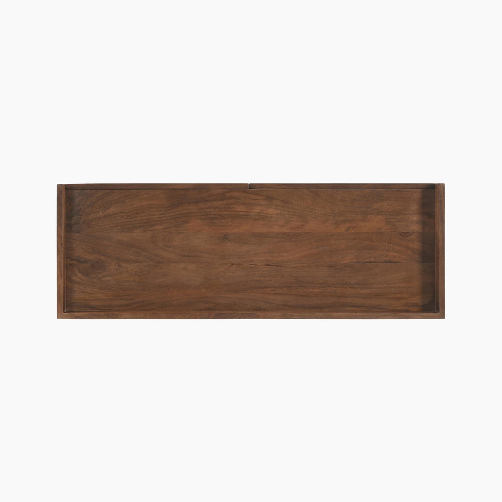 Vinson Rectangle Walnut Wood 2 Drawer Console Table — image 8