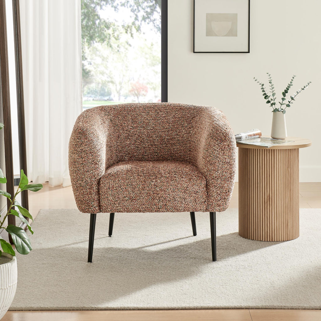 Veda Orange Fabric Accent Tub Chair — image 10