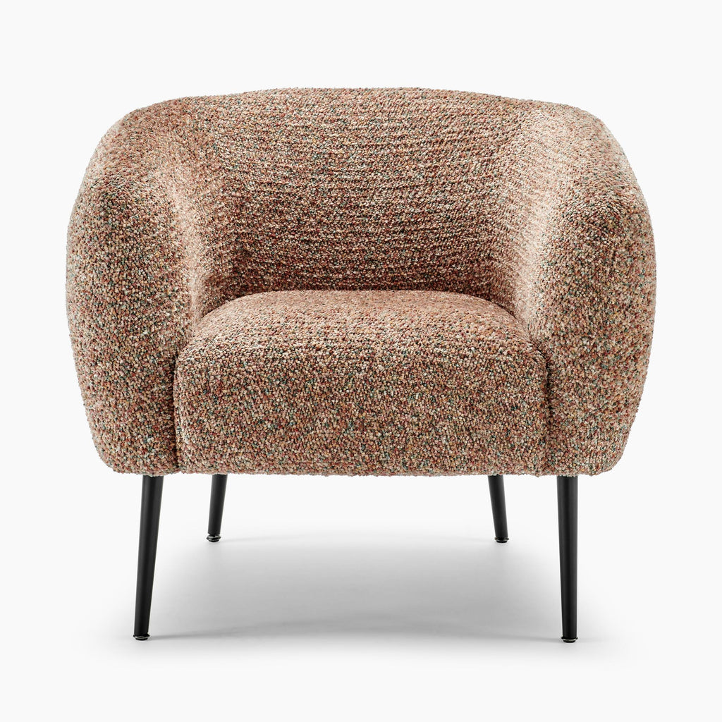 Veda Orange Fabric Accent Tub Chair — image 4