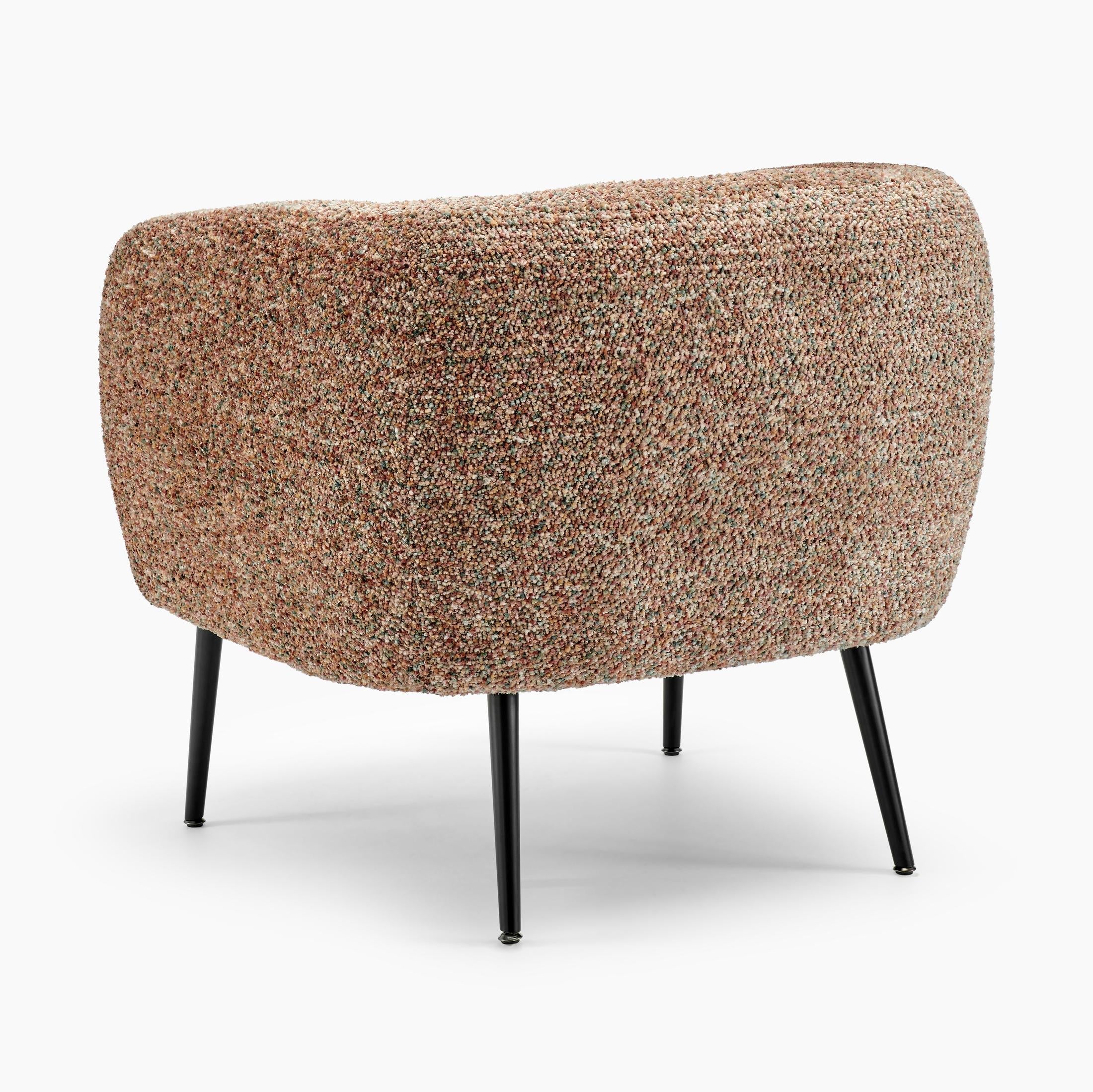 Veda Orange Fabric Accent Tub Chair — image 5