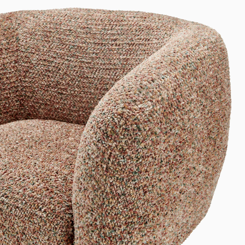 Veda Orange Fabric Accent Tub Chair — image 6