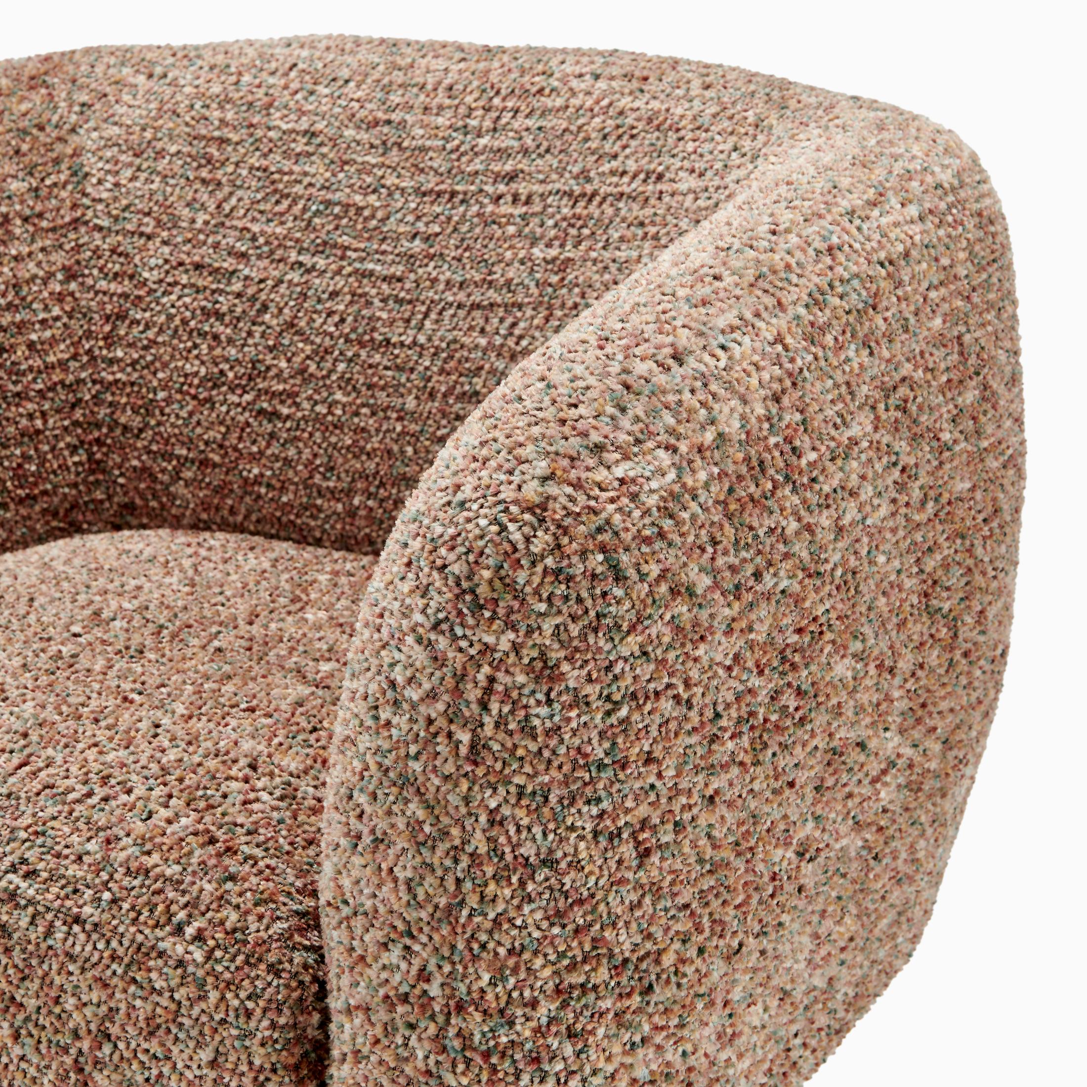 Veda Orange Fabric Accent Tub Chair — image 6