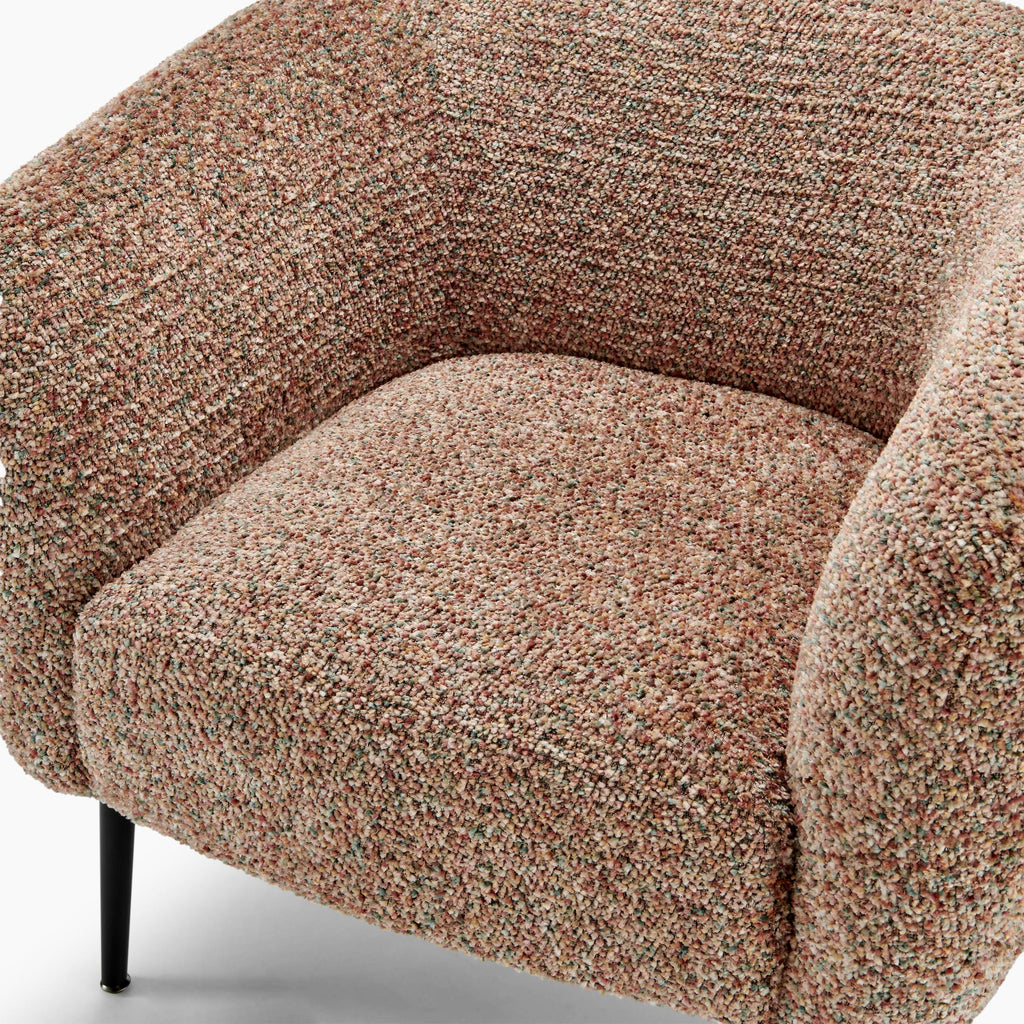 Veda Orange Fabric Accent Tub Chair — image 7