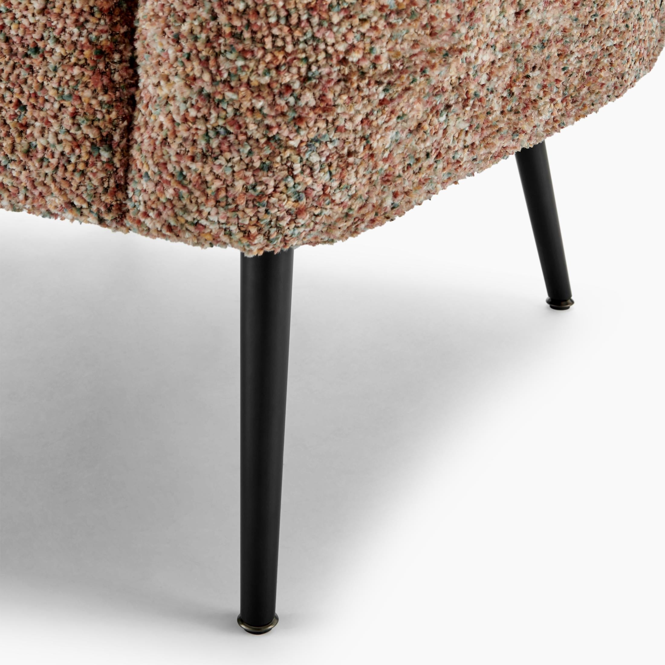 Veda Orange Fabric Accent Tub Chair — image 8
