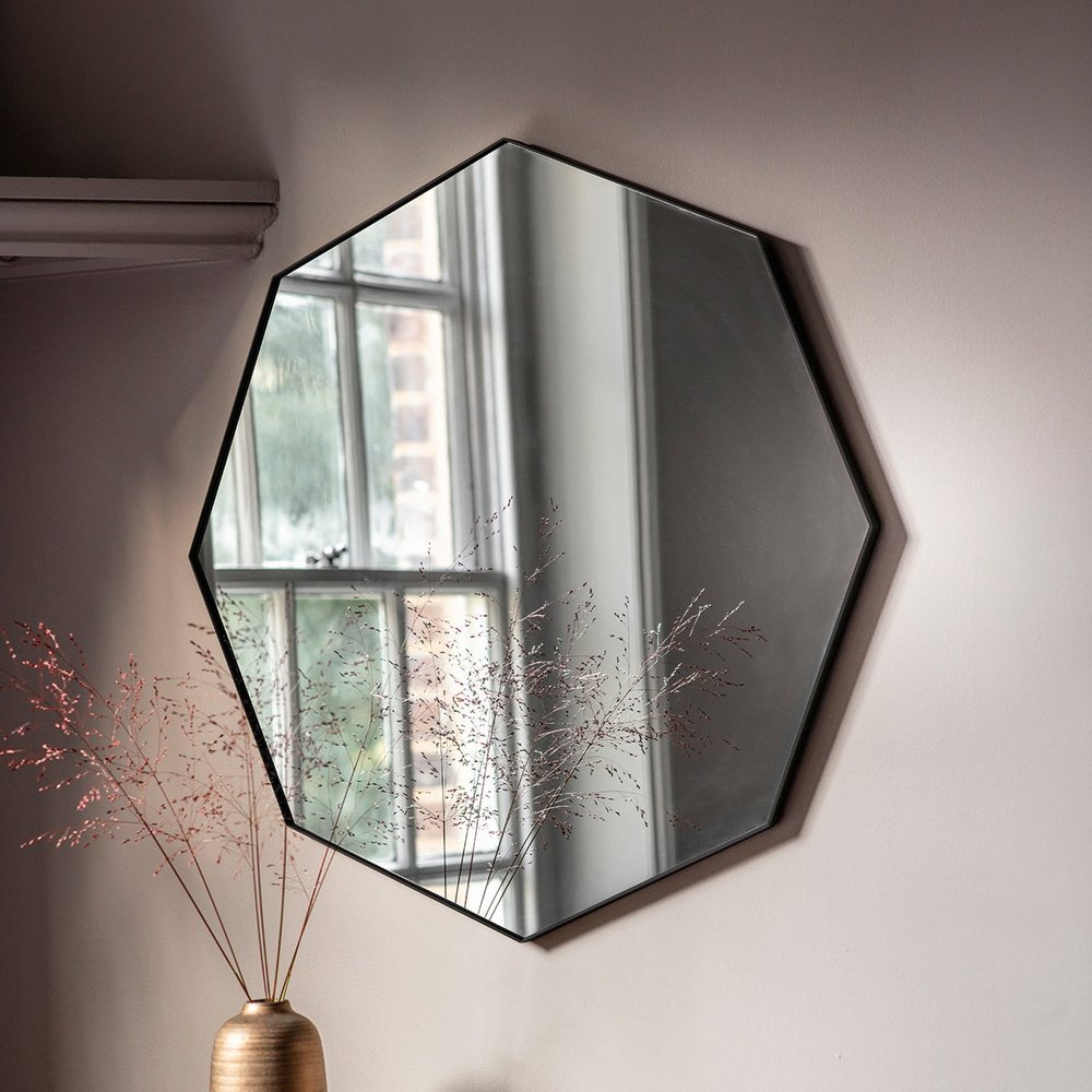 Bowie Octagon Mirror in Black 80x80cm — image 2