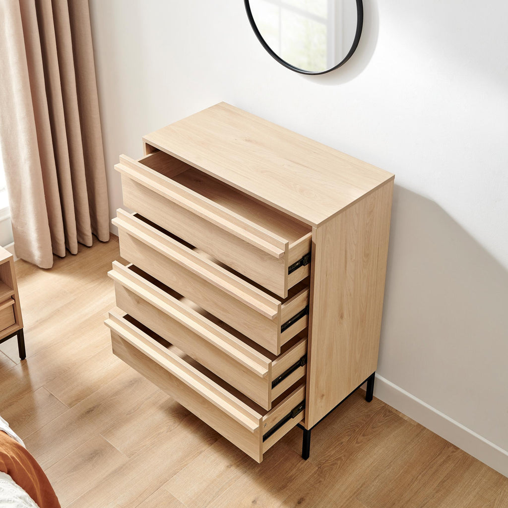Svit Oak Effect 4 Drawer Tall Chest of Drawers — image 9